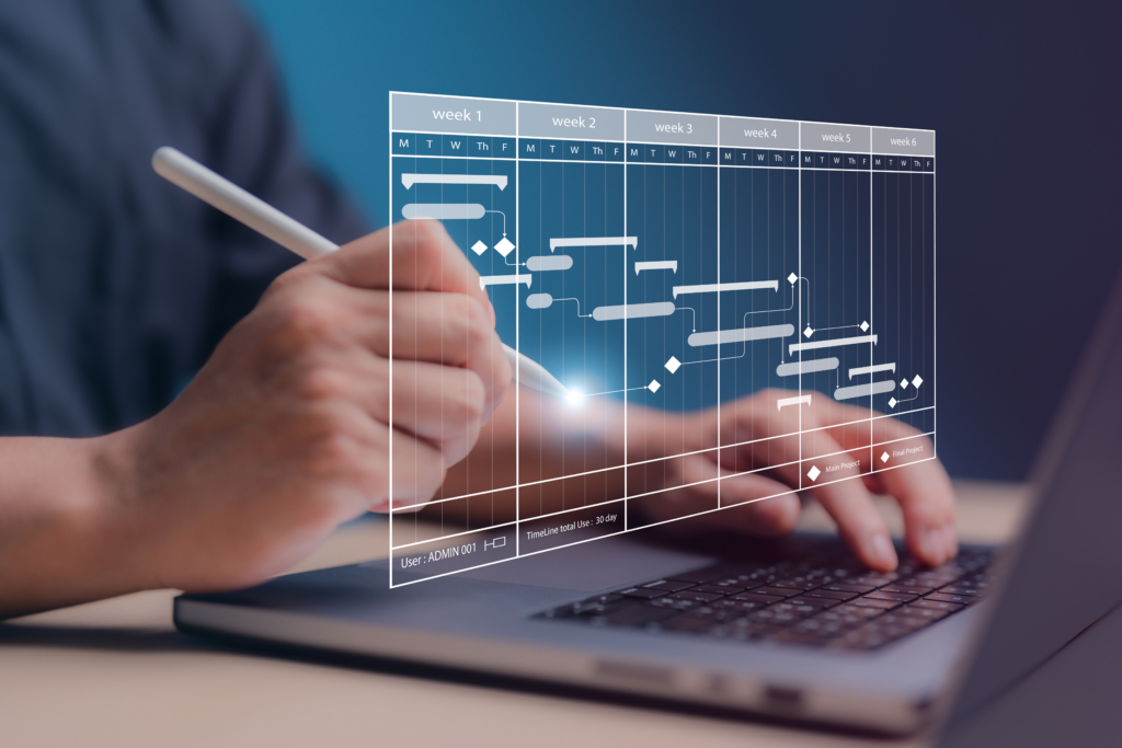 Manufacturing automation project management can be simplified at the scheduling level with tools like Gantt charts, planning software, and other common tools and methodologies.