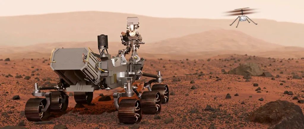 NASA's Mars-based Perserverence rover robot is a fantastic example of a highly customized robot built for the rough terrain of another planet.